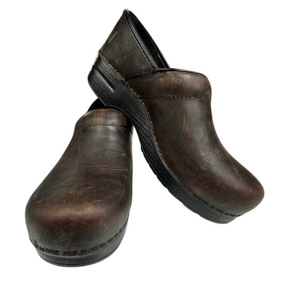 Dansko Professional Antique Oiled Brown Leather Clog Size 9.5 - Picture 8 of 12